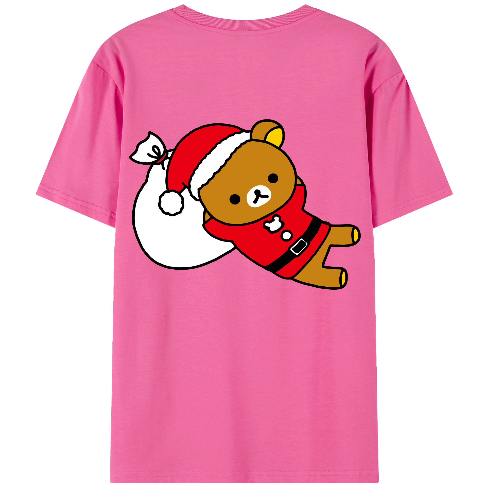 （画像用） リラックマ リラックマ キイロイトリ Rilakkuma Korilakkuma Kiiroitori レディース半袖Tシャツ(バックプリント)